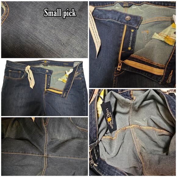 Bootcut Jeans Lucky Brand Plus Size 22W Ginger Boot Dark Stretch Denim - Picture 6 of 10